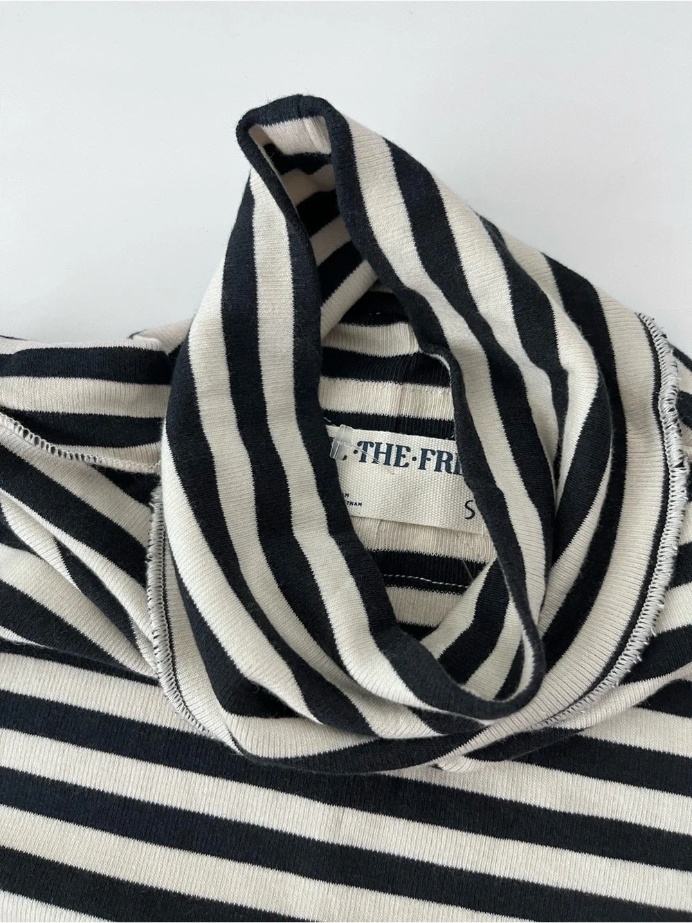Free People Stripe Turtleneck Small